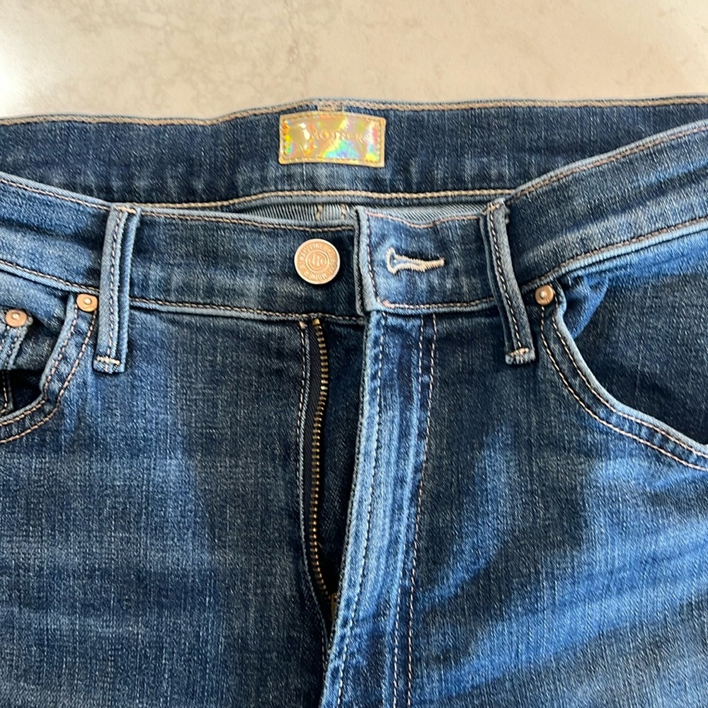 Mother, size 30, The Insider Crop, step fray, girl crush